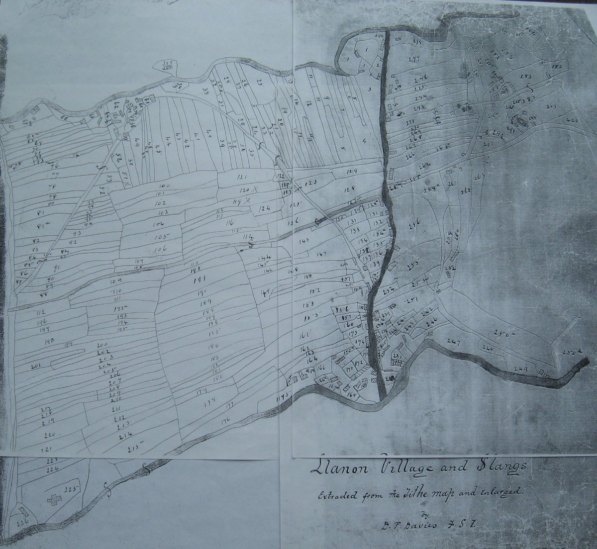 The 1840s parish tithe map reveals hundreds of interlocking "slangs" – narrow strips of farmland of a size that could be managed by a single household.Looked at from the ground, you'd struggle to notice the delineation. But from the sky, the evidence is palpable.