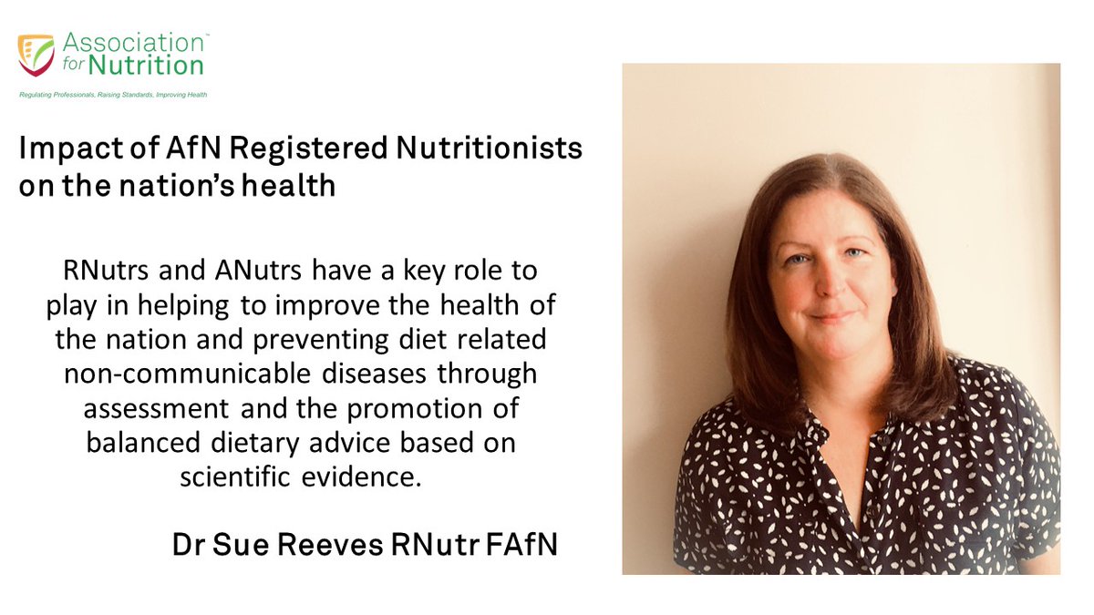 AfN_UK_'s tweet photo. We are pleased to share with you some of the AfN Voices of Registered Nutritionists Collection
@DrSueRNutr #RNutr #FAfN of @RoehamptonUni https://t.co/GmIdP2JoE7