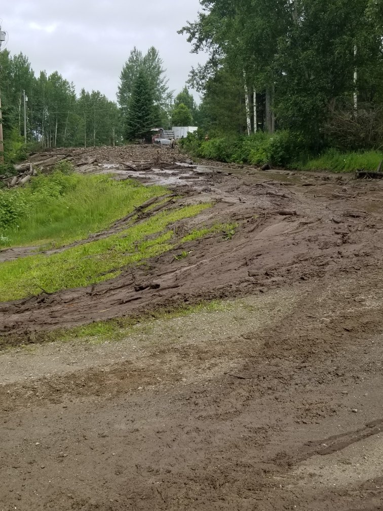 Mountain View Road is currently closed do to a debris torent,  assessment in progress and once area is determined to be safe crews will begin to remove, thankyou for patience