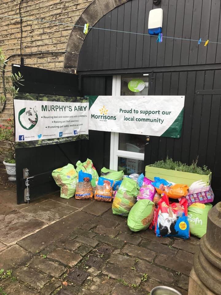 findmurphyhusky's tweet photo. Thank you Morrison’s for your kind donation to help Halifax Hedgehogs and Meltham Wildlife. Thanks to Pamela Abbott and Morissons. Also Richard Masser for delivering 😀 https://t.co/hW6ghgdgQ2