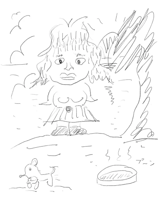 お父さんが描いた母親 