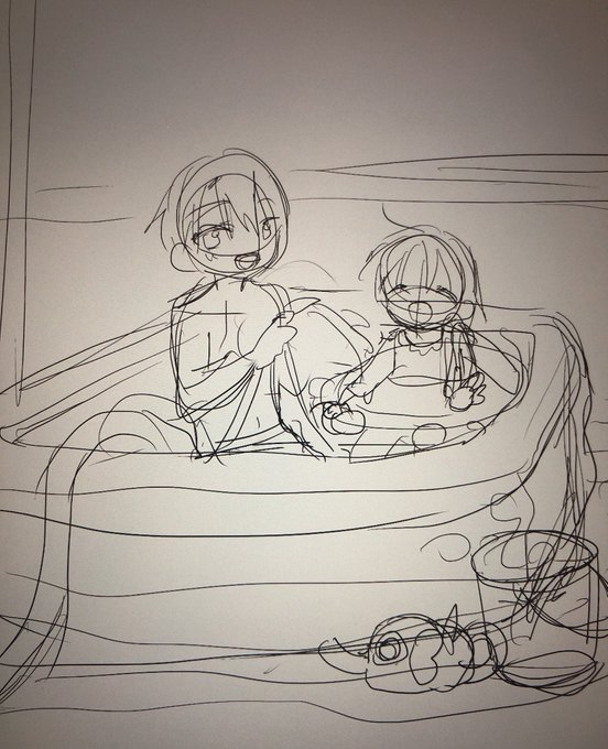 暑中見舞いの案出ししてる〜 