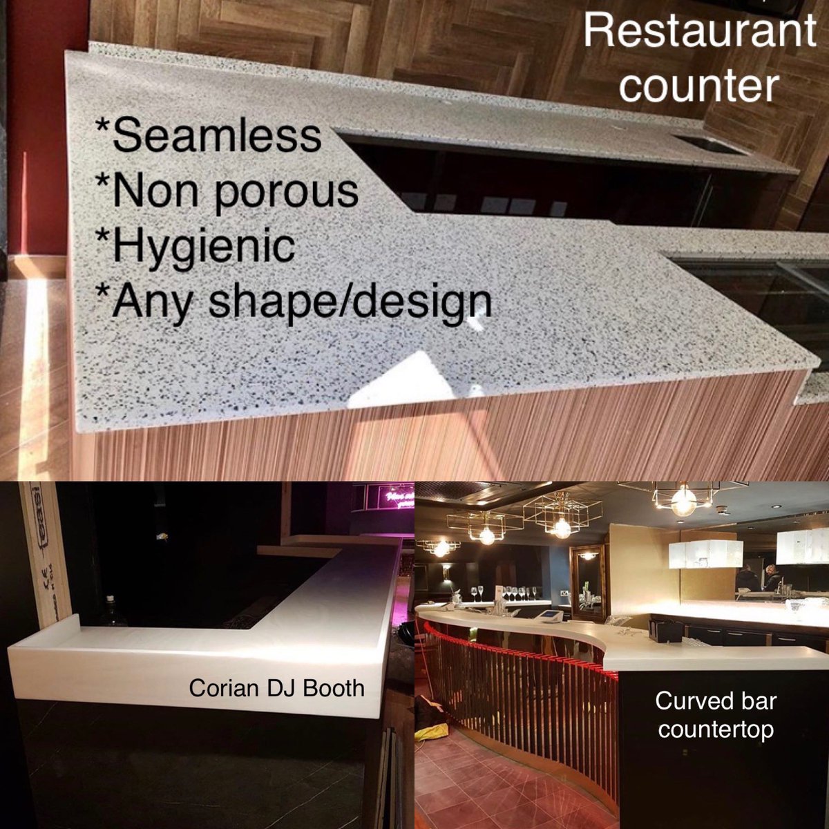 Wishing all the #businesses that have been able to reopen today all the best. 
If we can support with any #solidsurface #refurbishments, #worktops #countertops or #surfaces, contact us to discuss your #projects!

#projectmanagement #commercial #restaurants #PubsReopening #covid