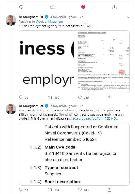 Further digging by  @JolyonMaugham has uncovered a whole heap of "Oh my God!"I know a lot of you have blocked/Been blocked.Here is his thread so you can see - it is important