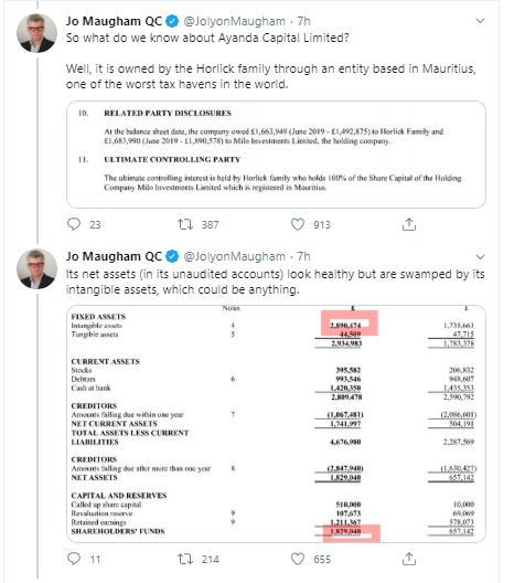 Further digging by  @JolyonMaugham has uncovered a whole heap of "Oh my God!"I know a lot of you have blocked/Been blocked.Here is his thread so you can see - it is important