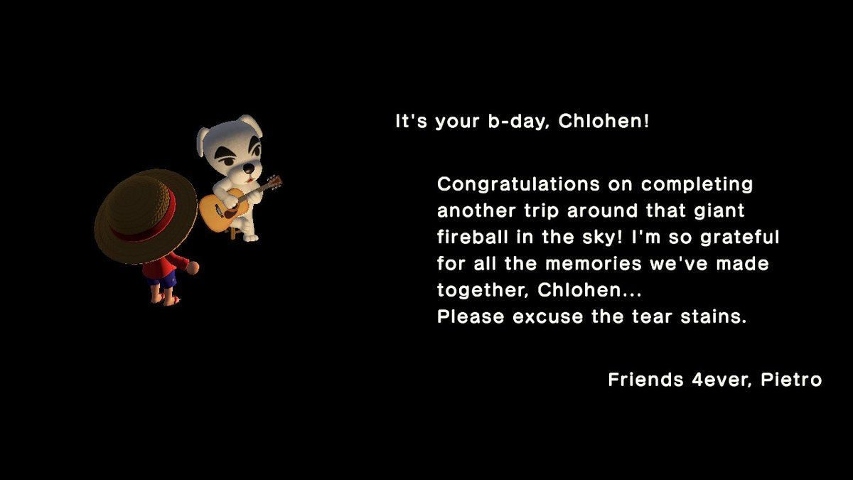 achlohen's tweet photo. it was my birthday yesterday.. so cute! #AnimalCrossing #ACNH https://t.co/D3nWzrAA4k