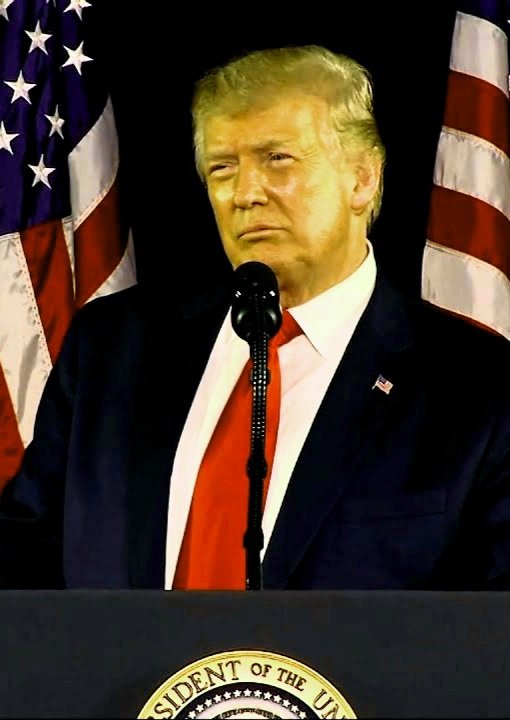czaf's tweet photo. Is it just me or trump completing his transformation to goldfinger https://t.co/dJOqsHFGQj