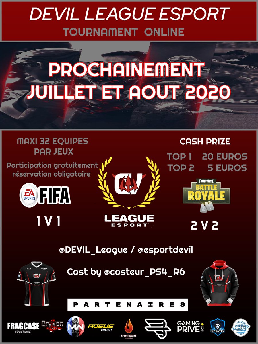 CupChampionShip's tweet photo. 🔥 Annonce 🔥 

Prochainement  tournoi FIFA PRO 1 V 1   / FORTNITE 2 V 2  .

Restez à l'affût et restez connecter sur les réseaux sociaux 🌐 

#RT pour plus visibilité 

En cours de création pas de date actuelle. https://t.co/Pe4kVnIbf7