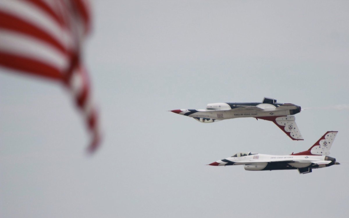 thematadorsport's tweet photo. Happy 4th of July! #July4th2020 #airforce #thunderbirds #f16 #USAF #usa #proud #American #flag #dmv https://t.co/an7hS2lCYM