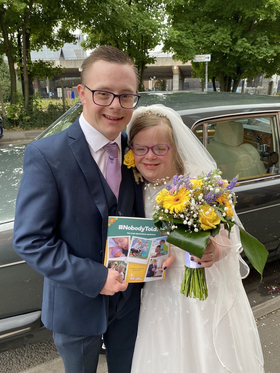 Congratulations ⁦<a href="/HeidiCrowter95/">Heidi Crowter-Living the dream</a>⁩ and James on your wedding day!