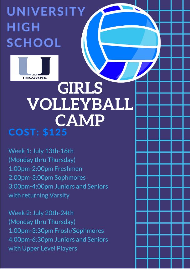 Camp begins July 13.  Do not show up without your SPORTS PHYSICAL and ATHLETIC CLEARANCE finished because you will not be able to participate!