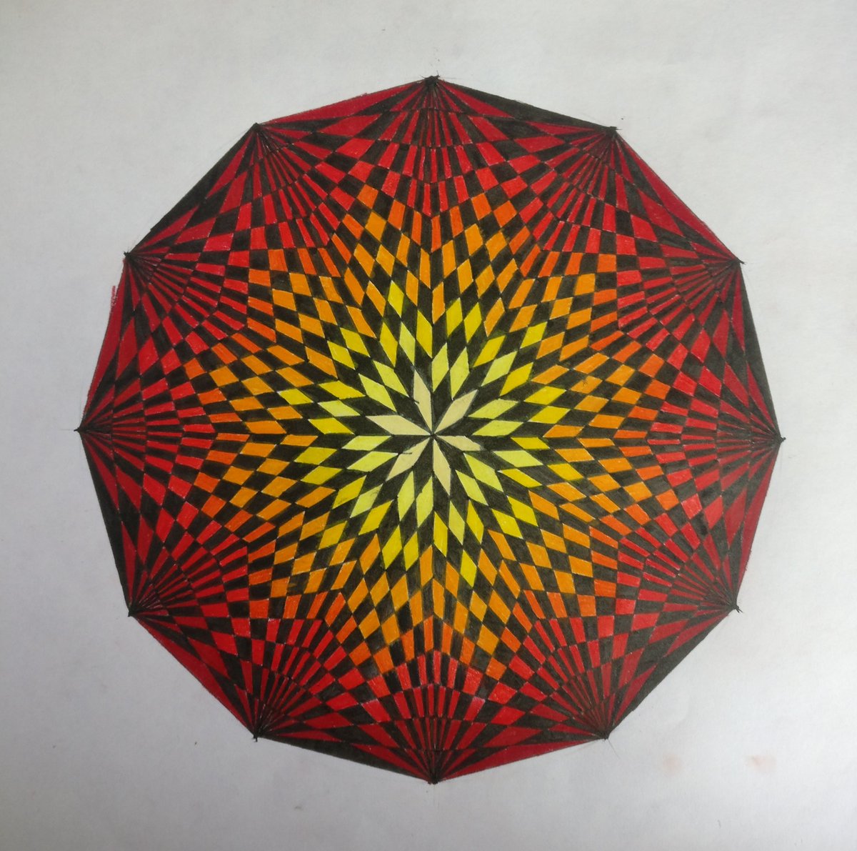 japleen_kaur1's tweet image. #GeometricJuly - Day 4 - my daughter&apos;s efforts! Wow! @c0mplexnumber #MathsArt #LockdownMaths