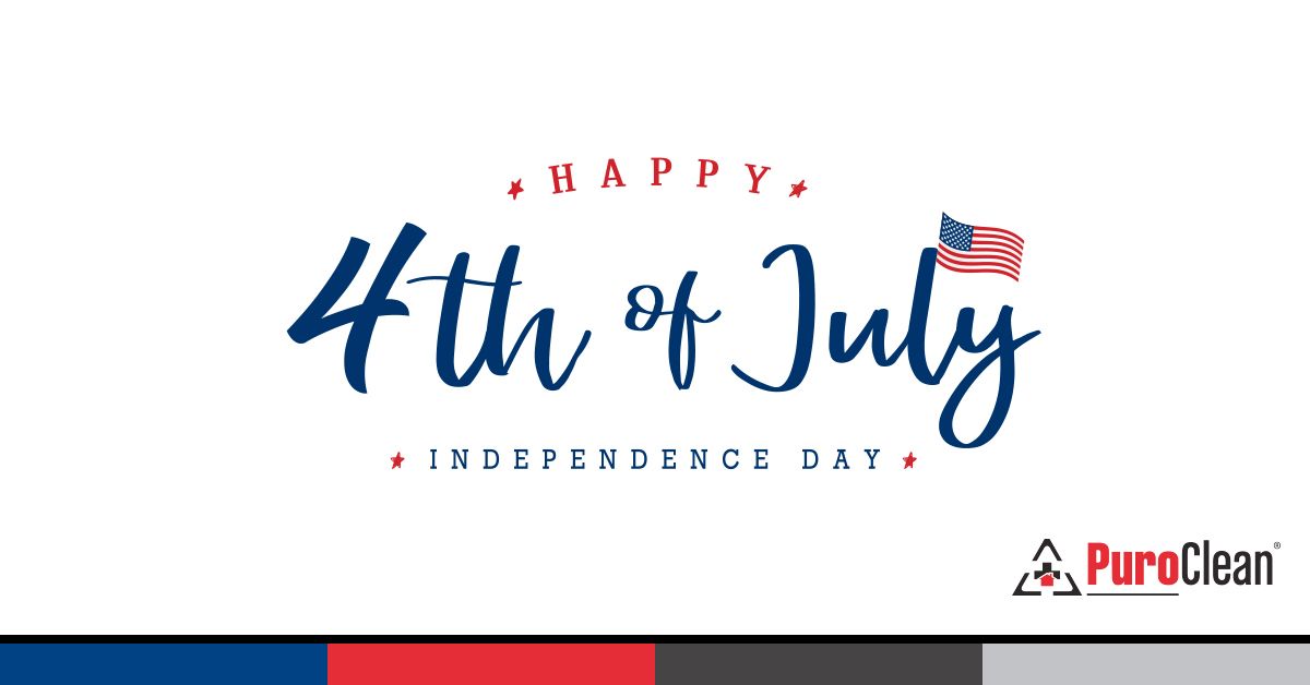 PuroCleanFraDev's tweet image. The PuroClean family wishes you a happy and safe 4th of July #IndependenceDay