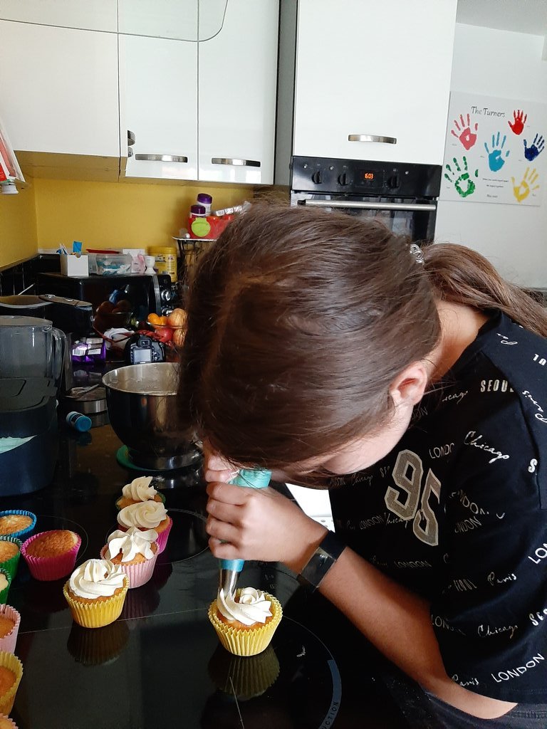 annturner103's tweet photo. Millie was loose in the kitchen, but certainly worth it. Lovely gluten free cupcakes! @argoed_DT #juvela #coeliac #glutenfree https://t.co/AFa1OJcvqZ