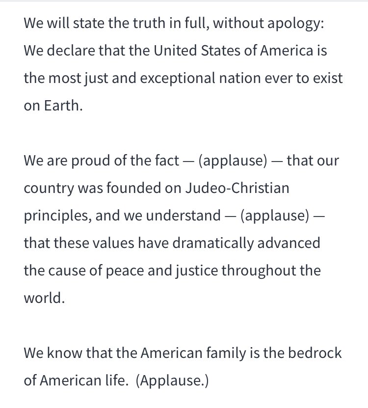  @latimes’s “stoke a culture war” vs. “We will state the truth in full, without apology: We declare that the United States of America is the most just and exceptional nation ever to exist on Earth.”