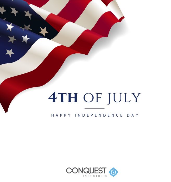 ConquestInd's tweet image. Keep the American spirit alive by honoring this special occasion. Happy Fourth of July 🇺🇸 and #IndependenceDay from all at @ConquestInd 

#ConquestInd #MadeInTheUSA
• Metal Alloys • Spin Casting • Specialty Metals