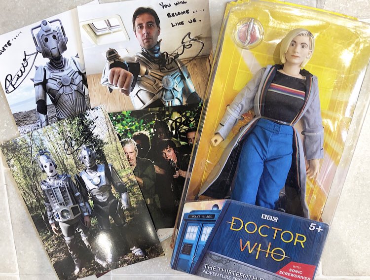 richard_price2's tweet photo. It’s time for my July #DoctorWho #Competition #whovians to enter as always just make sure you #followme and #retweet the post to be entered for your chance to #win  #Cyberman  #13th bundle and signed pics from me! #drwho #whoviansau Good Luck all. 🙏🥳 #judoon #cybermen https://t.co/1k8UD72YXh