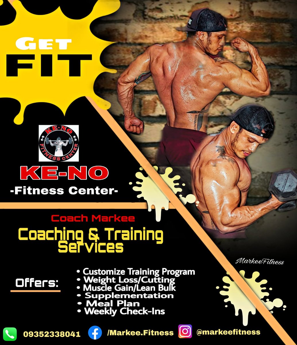 KaFlexPH's tweet photo. ⚠️Getting fat during quarantine🚫?
Well! it's not too late to recover 💪 
Lets go! and burn those stubborn FAT.💦
•
Coaching &amp; Training Services at
(KENO Fitness Center)
For Inquiries/Contact Details📲
Facebook📘/Markee.Fitness
Instagram📷@markeefitness https://t.co/NOyJrOC2bD