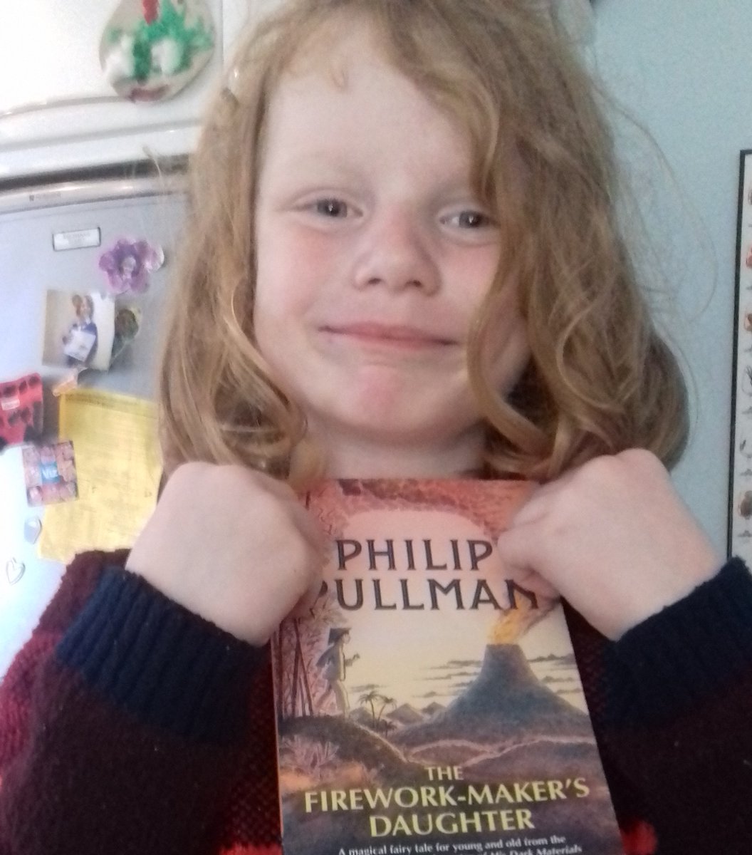 #bbcbitesizedaily Galahad, 7, has been reading 'The Firework Maker's Daughter' by Philip Pullman. And as term comes to an end, he sends a big thank you to his favourite TV teacher, Karim.