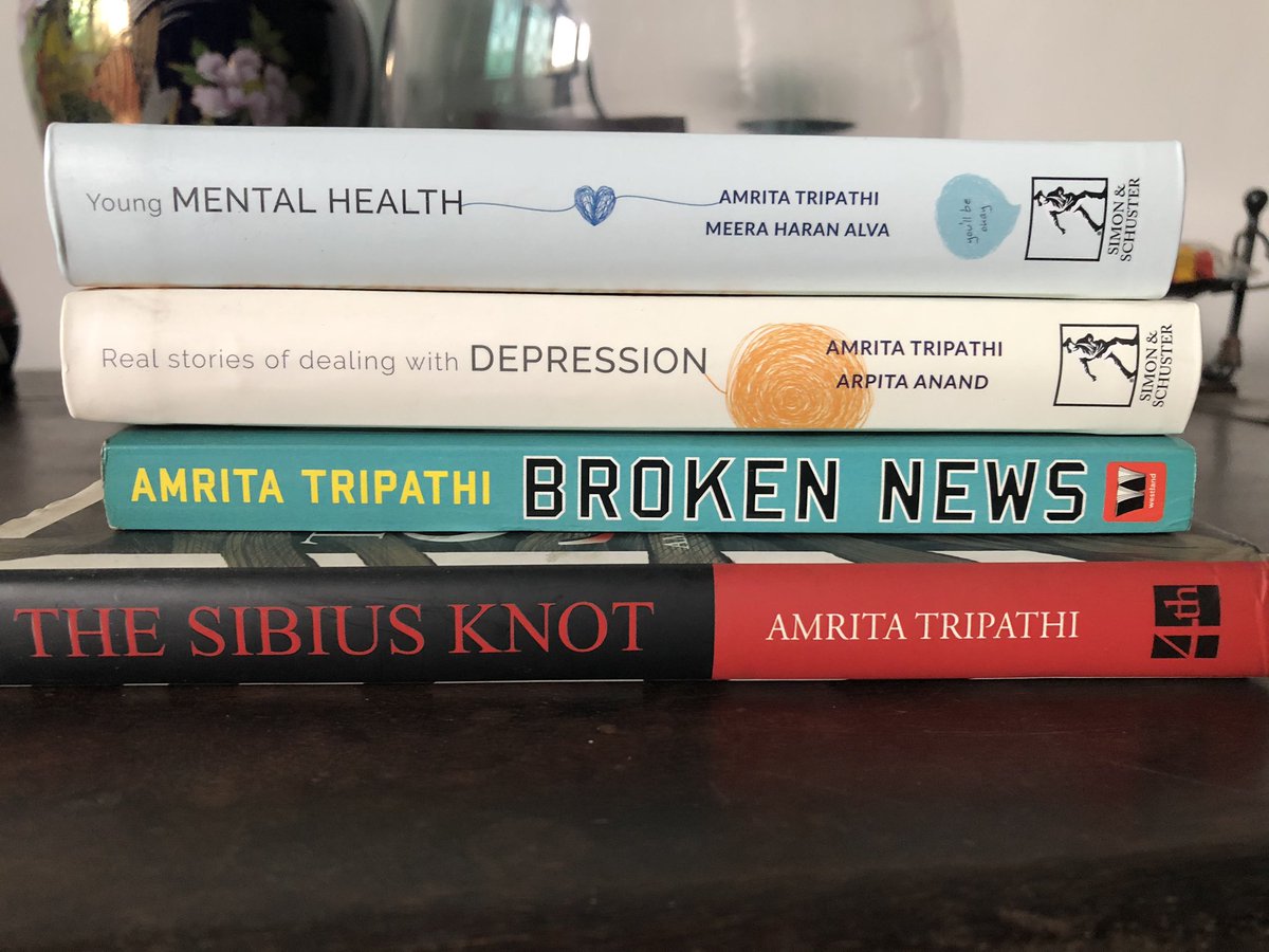 Four books by Amrita Tripathi