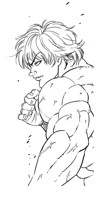 描いてみたバキ 