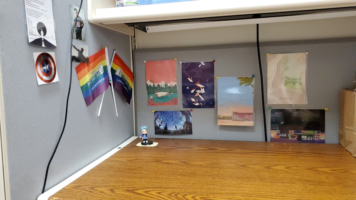 heyits_katie87's tweet photo. Redecorated my little desk space at work. Things that make me happy #rmchibi #mono #forever_rain #CaptainAmerica #lgbtqa #ally #txt #TheDreamChapter #bts #army #themostbeautifulmomentinlife #foreveryoung @ChrisEvans @TXT_members @bts_twt @Project_OT7 https://t.co/Msg8bf6odo