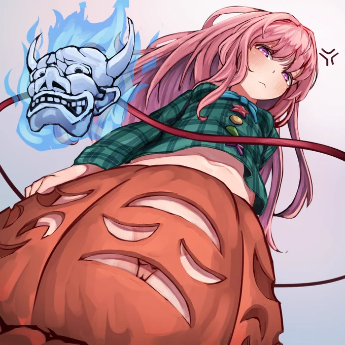 通気性は良い

#東方project  
#秦こころ 