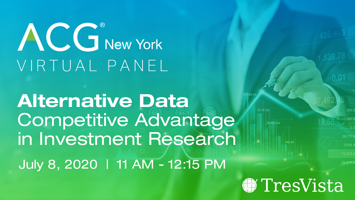 TresVista's tweet photo. TresVista will be hosting a webinar on “Alternative Data– Competitive Advantage in Investment Research,” discussing how investors across asset classes can leverage the right resources to drive investment strategies. Register at https://t.co/l3xinkfLTK https://t.co/8TsxvepjEH