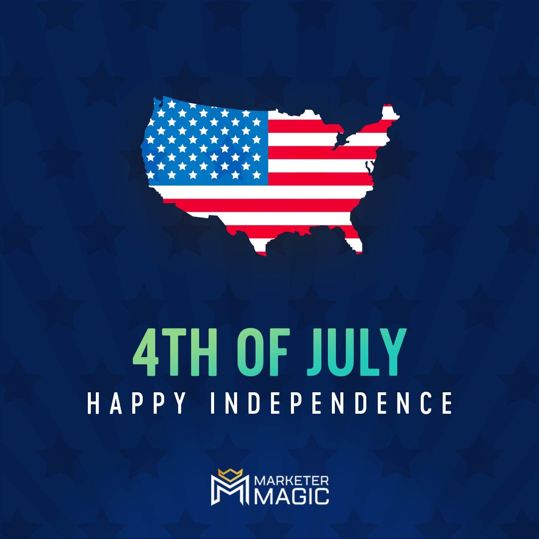 Hoist the flag, take a bow, and sing aloud for the heroes whom we owe our Freedom, Peace, and Happiness!

 It’s time to celebrate.. 🥳

Let us unite and help America shine brighter than ever!

#marketermagic #digitalmarketing #happy4thjuly #independenceday  #digitalmarketers