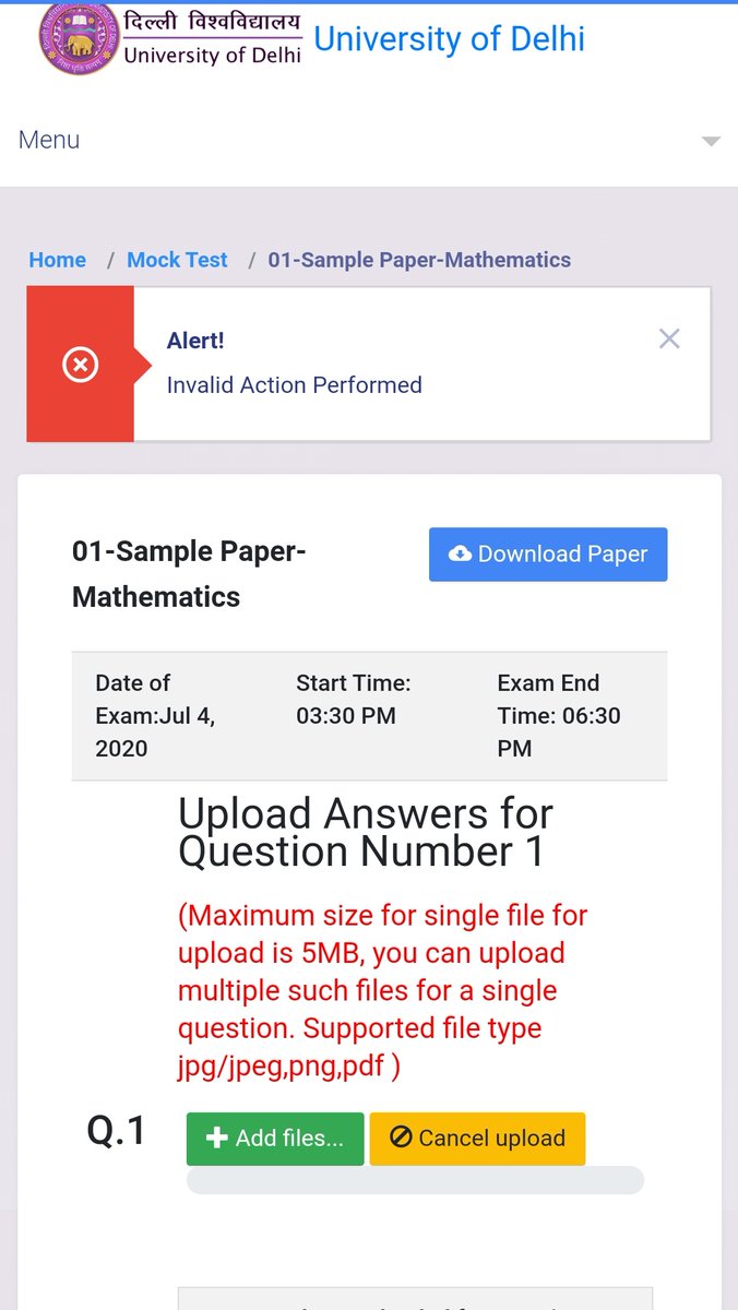 ultatriangle's tweet photo. Apparently my subject doesn't exist or we are too smart and don't need mock papers. I don't understand how our VC has boldly written that there are no problems. @ugc_india @Delhiuniversit 
#DuAgainstOnlineExam #ScrapOBE https://t.co/s2gPKIhroK