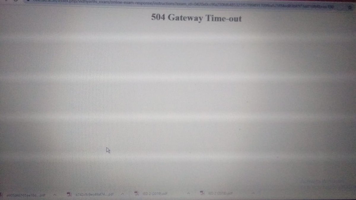 SanyaAr27's tweet photo. A crashed DU site is not something rare. This is what we get after months of anxiety and stress. If this is your answer to The Final Year examinations then please stop with this. I would seriously like to graduate DU. 
#DuAgainstOnlineExam #ScrapOnlineOBE #delhiuniversity https://t.co/2PcDozatn4