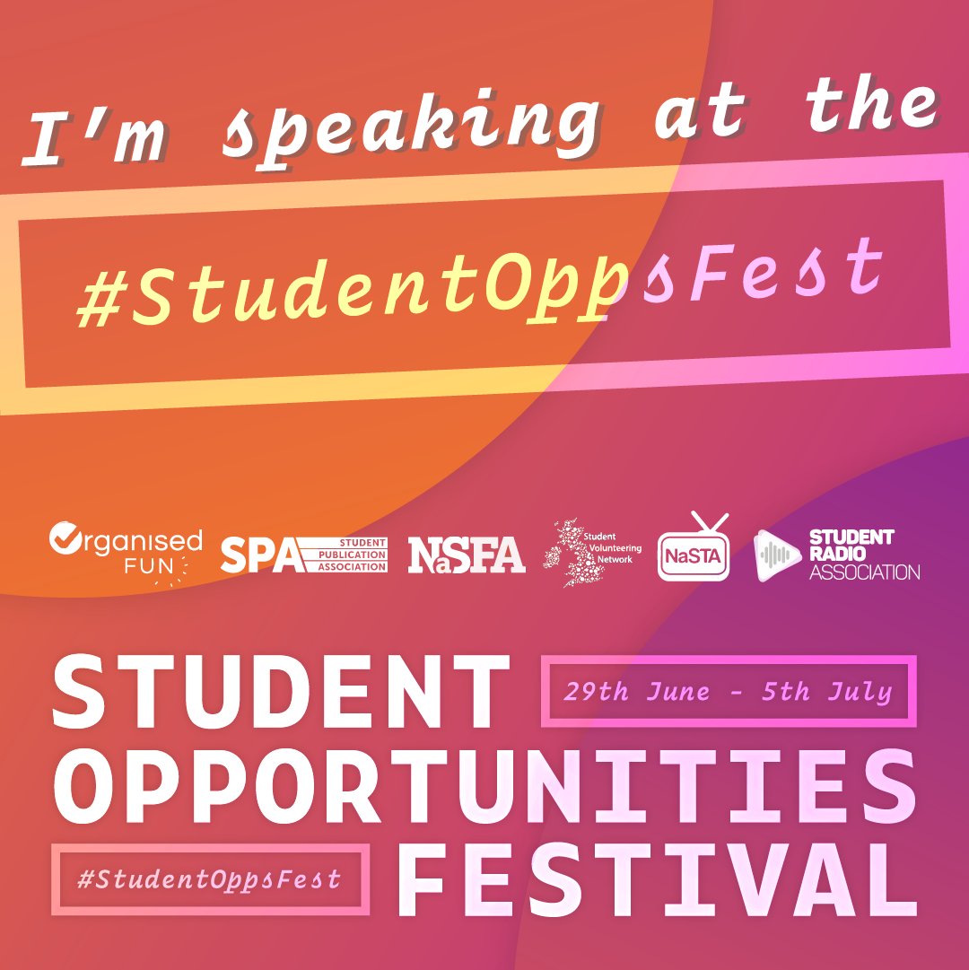 At 16:00 today I'll be performing as part of #StudentOppsFest - FREE if you want to get a sample of my Virtual Show. Head here: ow.ly/1UHK50ApqHY and search for 'Connections'
