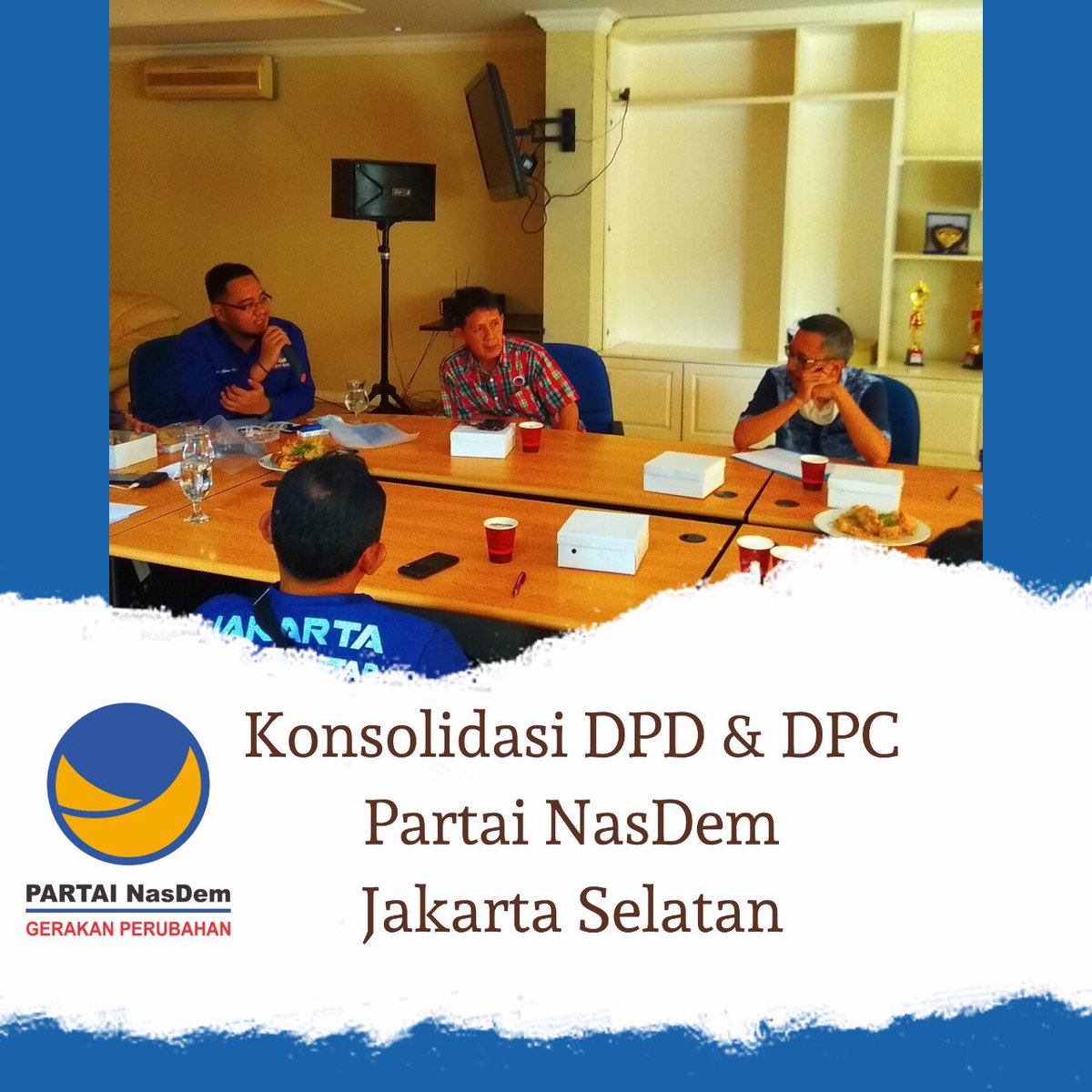 panjimito's tweet photo. Penguatan dan konsolidasi struktur tingkat DPD dan DPC seJakarta Selatan untuk Program pembuatan E-KTA dan E - Workshop...#dpdjaksel #partainasdem #nasdemdki https://t.co/FyGsJmsawG