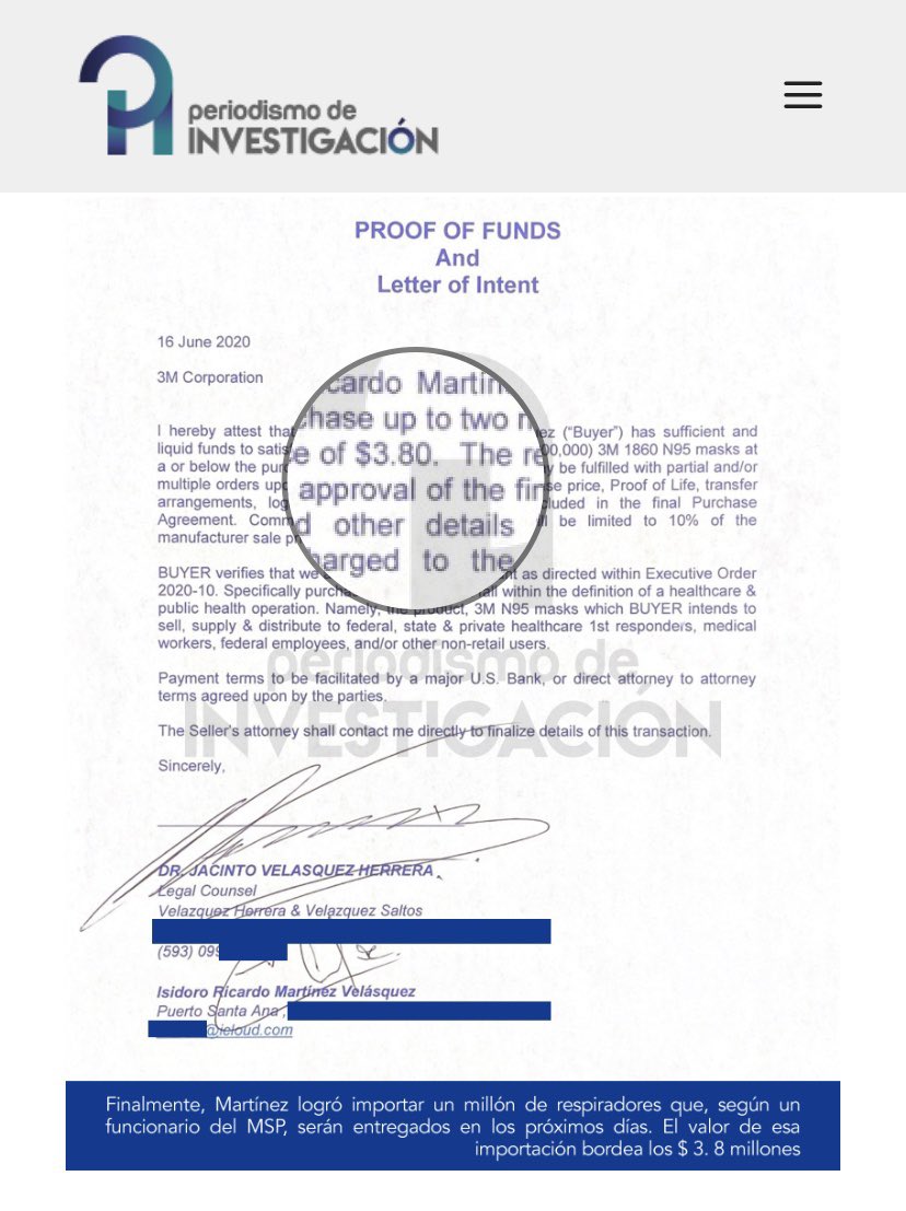 URGENTE| El gobierno de <a href="/Lenin/">Lenín Moreno</a> contrató 2millones de mascarillas a $4,98 C/U, el intermediario adquirió a otro proveedor a $3,80, el precio del fabricante es $1,62. Dieron adelanto de $4.4 millones. El plazo venció, no llegaron las mascarillas a tiempo. x.com/villafernando_…