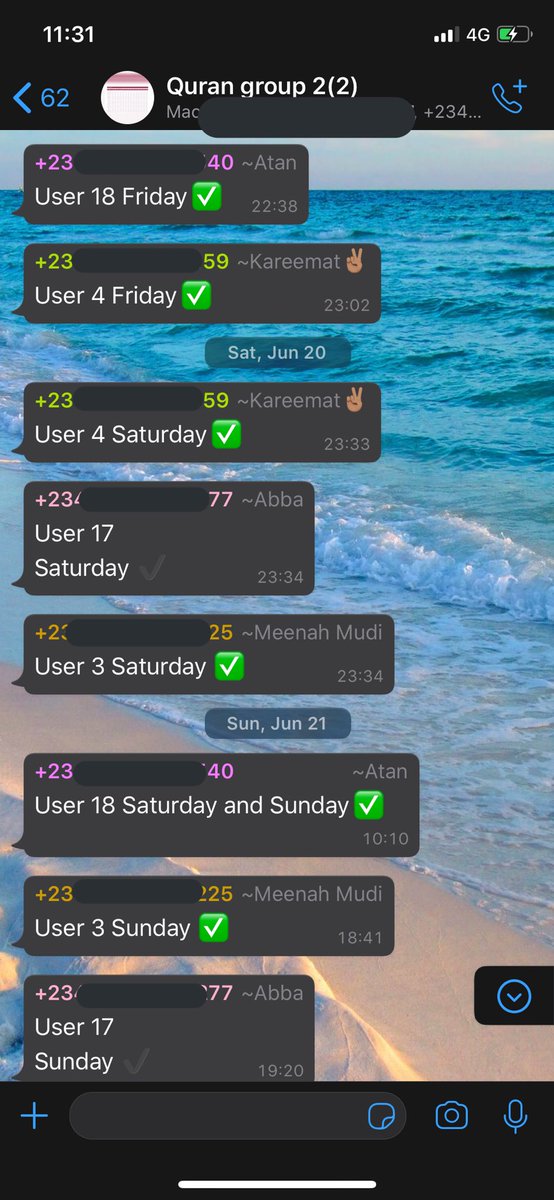 5/ RECITATION To have that Solid relationship with the Quran, reciting daily was paramount..But I needed a concrete plan that’ll keep me attached, My bro  @ASiddique_ added me to his Quran group chat, where everyone had to recite a portion everyday.