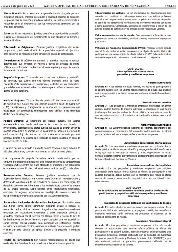 Sogampi's tweet photo. Siguen sumando las buenas noticias, @Sunaval_Oficial dicta normas para emitir títulos de valores por parte de las #PYMES. @Sogampi con total compromiso cumple un papel fundamental en el desarrollo del #MercadosDeValores https://t.co/0E3ZlB0Hqt