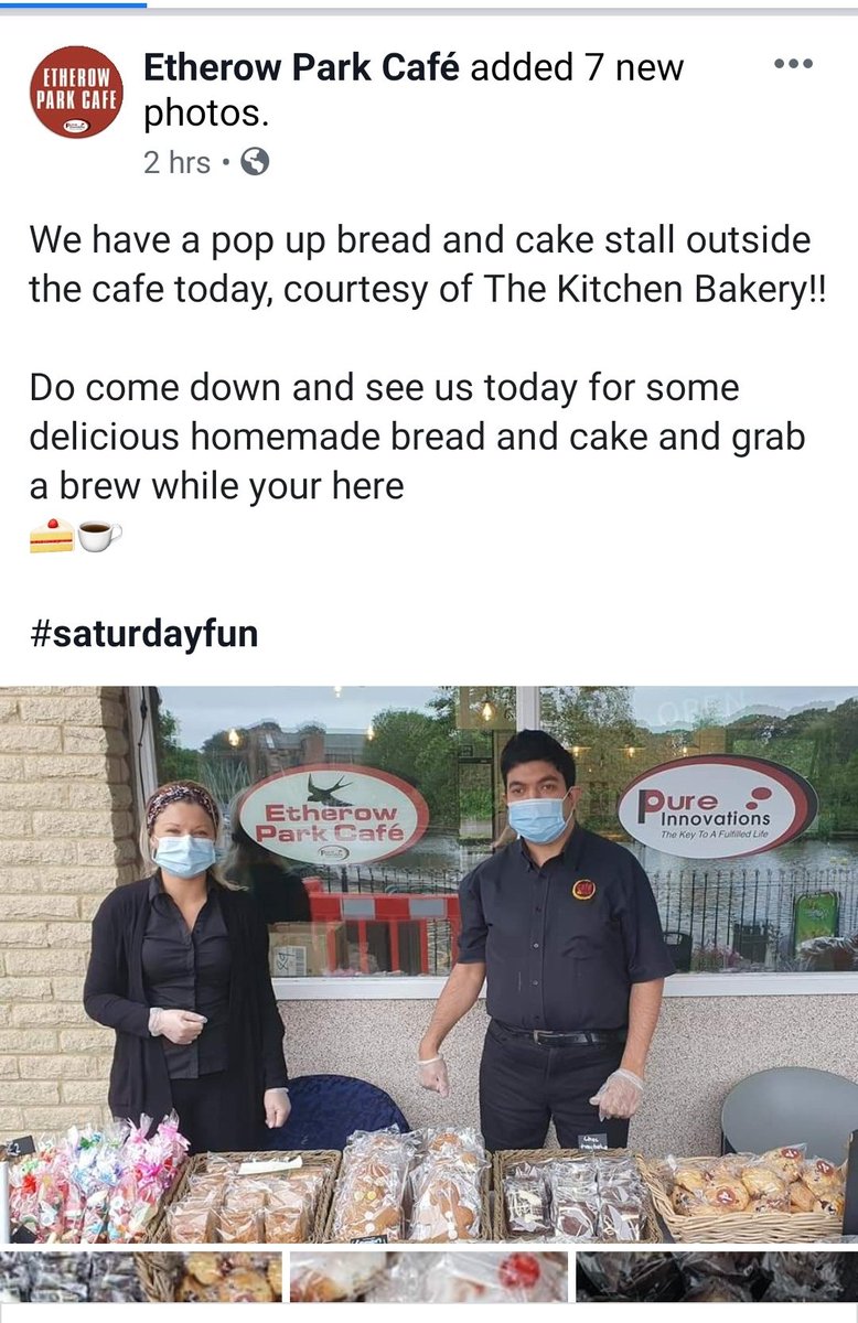 dani_sidderley's tweet photo. @dferrierpure @EtherowPark @TheKitchen_Pure @BertieBreadVan Some lovely feedback on a Facebook group about the bread and cake stall at Etherow Park today! #romiley #stockport https://t.co/I3ONw9fLfZ