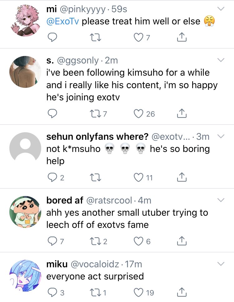 bottom to top if they& #39;re not replies!