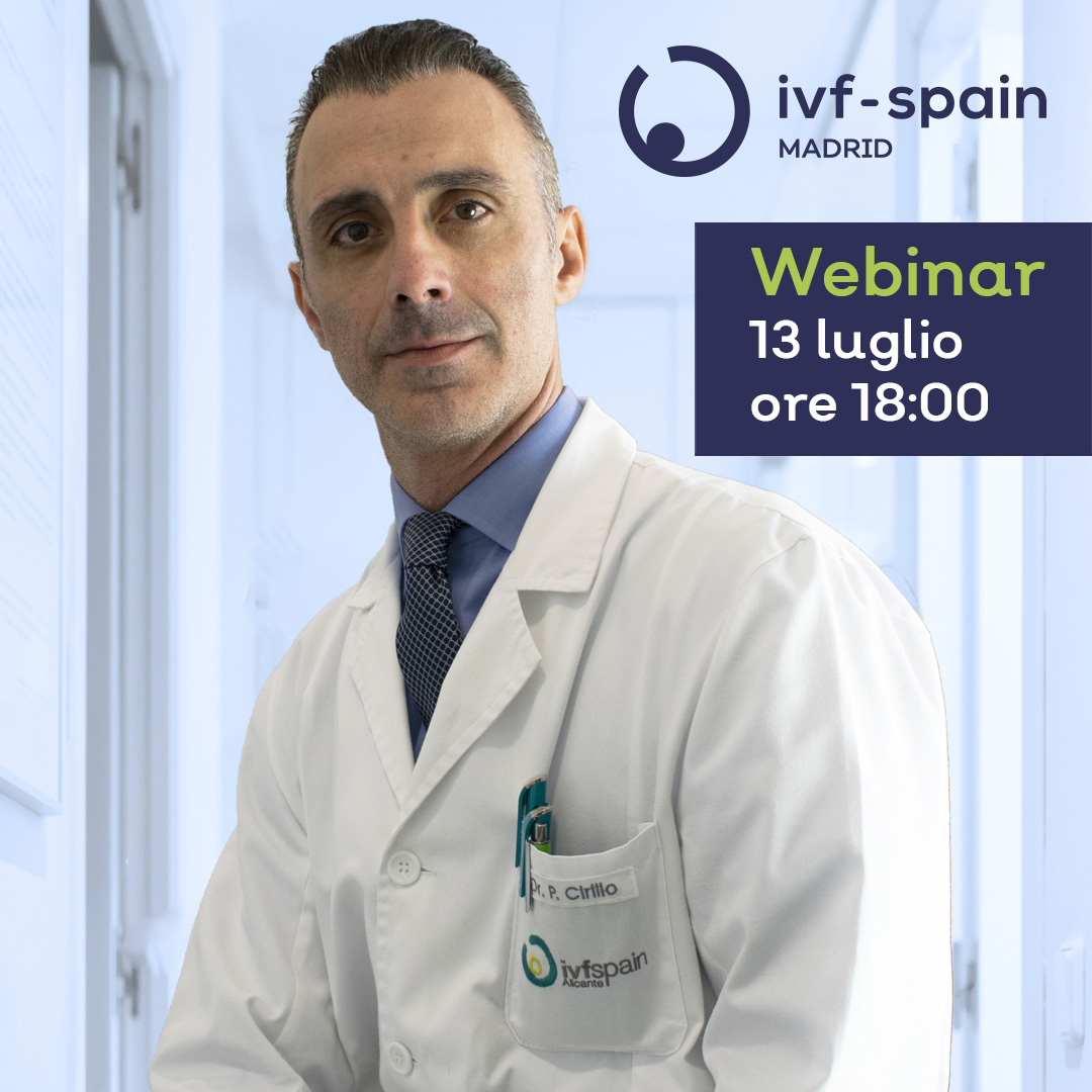 Webinar gratuito sulla Embrioadozione. Si terrà il giorno 13 luglio con il dott. Paolo Cirillo, coordinatore medico internazionale della IVF Spain Madrid. 
Iscriviti al seguente link: 👉bit.ly/2NUQWMq