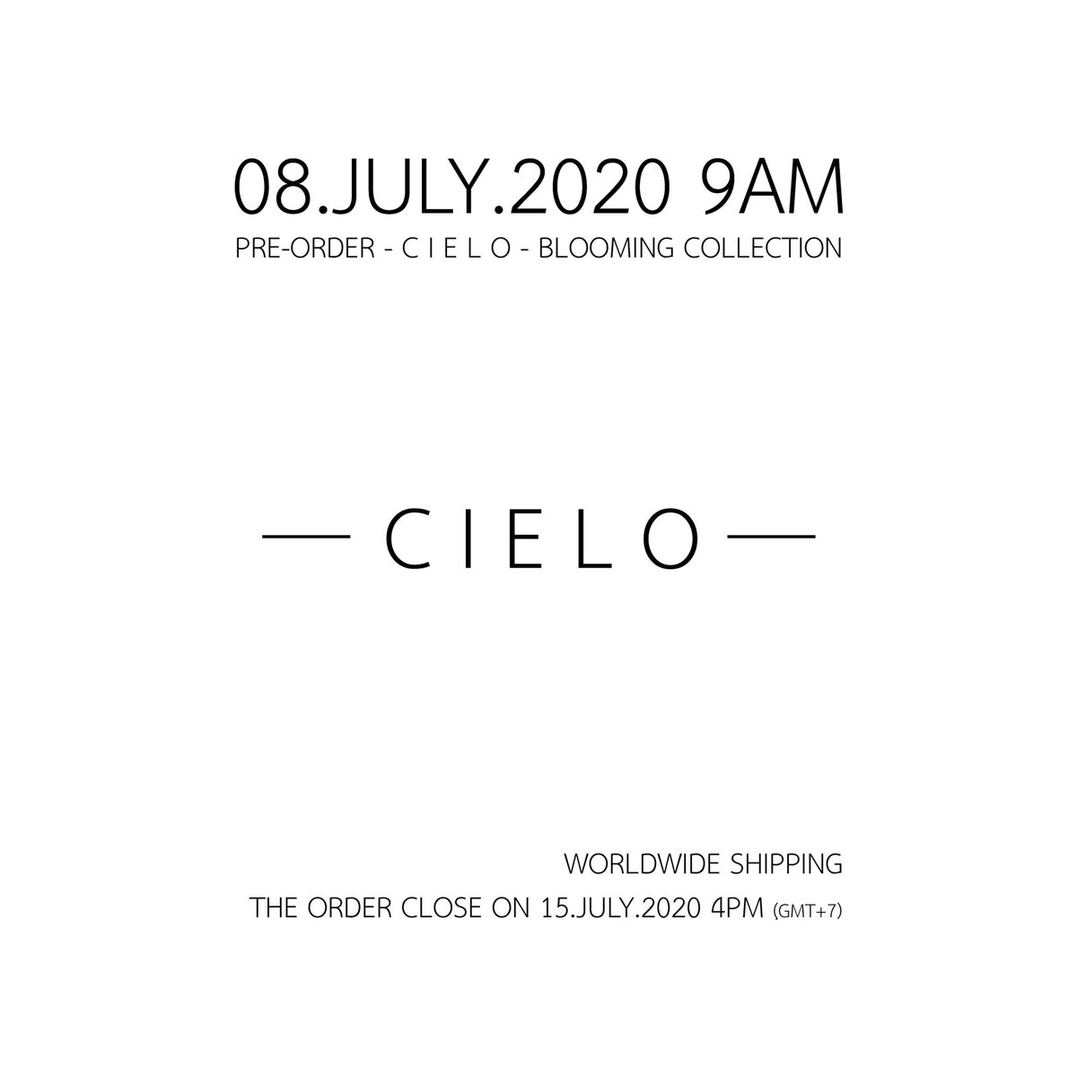 cielo__heart's tweet photo. Pre-order blooming collection -🌻- 8 July - 15 July 2020 #cieloheart https://t.co/zTWUBIYknH