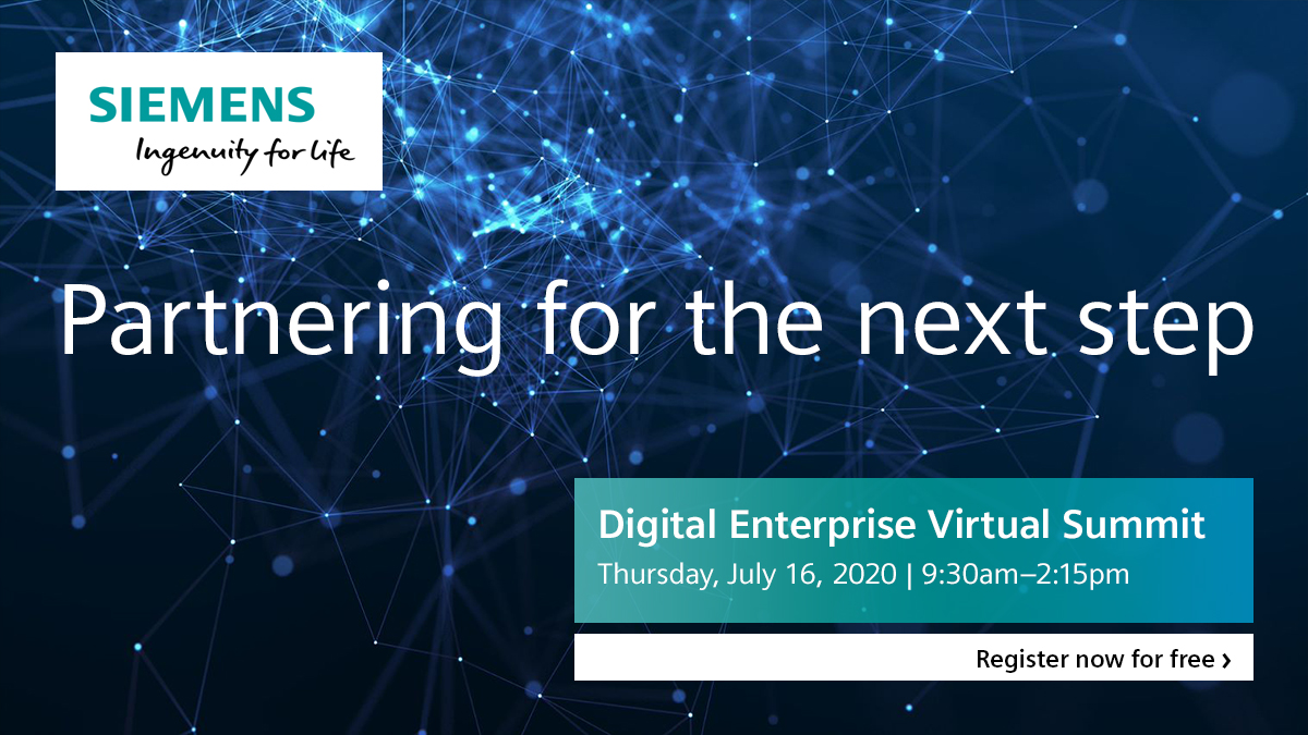 MWeinlaender's tweet photo. Join @SanderRotmensen at me at the @Siemensindustry Virtual Summit on July 16. We talk about #Cloud Connectivity, #5G and more - and role of these technologies for the #DigitalTransformation. 
Register for free: https://t.co/qt8zDSbqBh. https://t.co/i8K0to27eh
