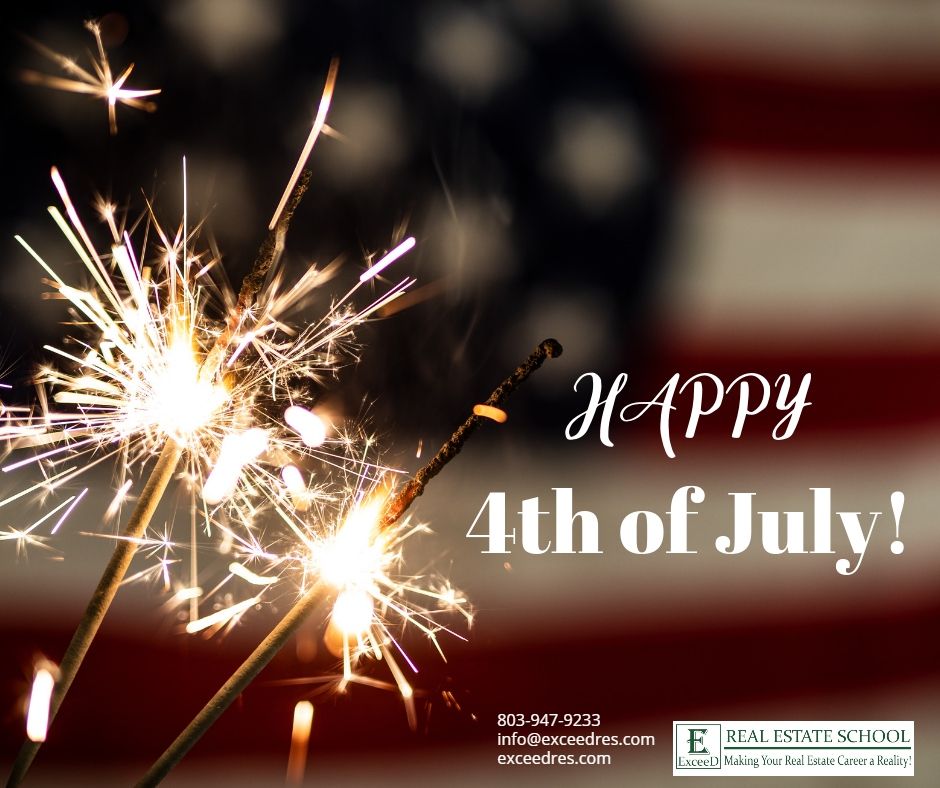 exceed_res's tweet photo. Happy Independence Day from everyone here at ExceeD Real Estate School! 🤗 🎉 https://t.co/m0aXQhlPGg