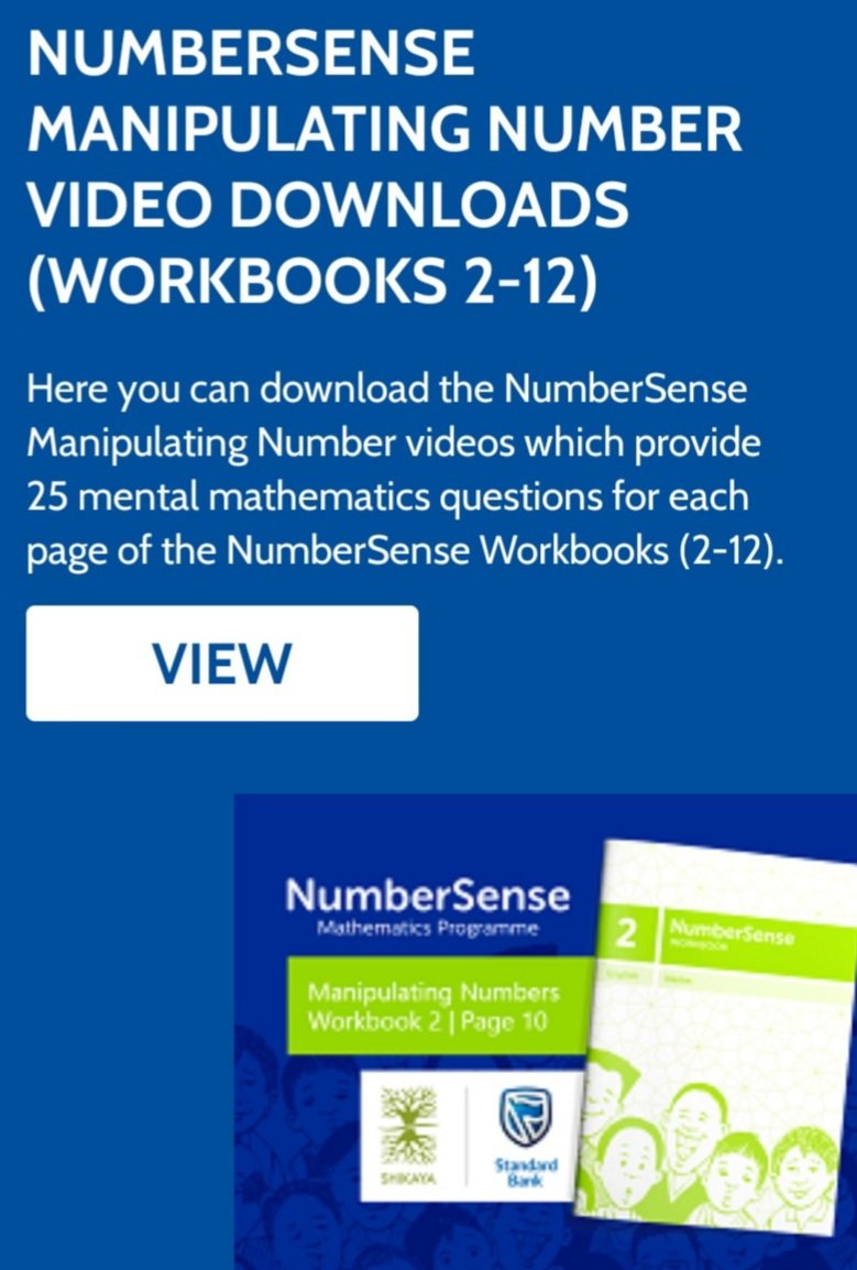 NumberSense Mathematics Programme tweet media