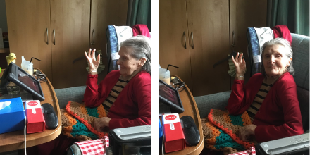 RusthallLodgeCH's tweet photo. Our Wellbeing &amp; #interactiveMe @dementia_IM Champion watch a beautiful version of 'The Nutcracker' via the platform with one of our residents.

She really enjoyed watching the ballet &amp; even conducted her way through the score! 🎭 🎶 😀 Read more here 🔗 https://t.co/TF2amEIAc5. https://t.co/mw3vwUm1SR