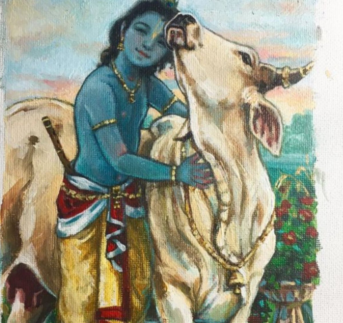 As we were not able to properly look after cows, Shri Vishnu incarnated in Dwāpāryug as Shrīkrushṇa and showed us how to look after cows. This mere act of Shrīkrushṇa was to show us that if we don’t take care of cows, we will lose our sanctity.