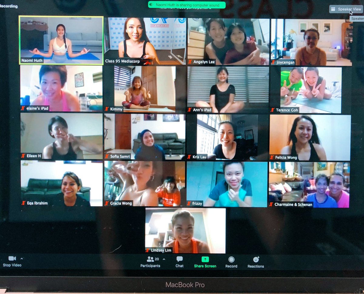 JeanDanker's tweet photo. hosted the first virtual yoga class for our listeners this evening, with instructor Naomi! Thank u all for turning up! ๐ง๐ปโโ๏ธโค๏ธ
#CLASS95 https://t.co/chKNSdA1rG