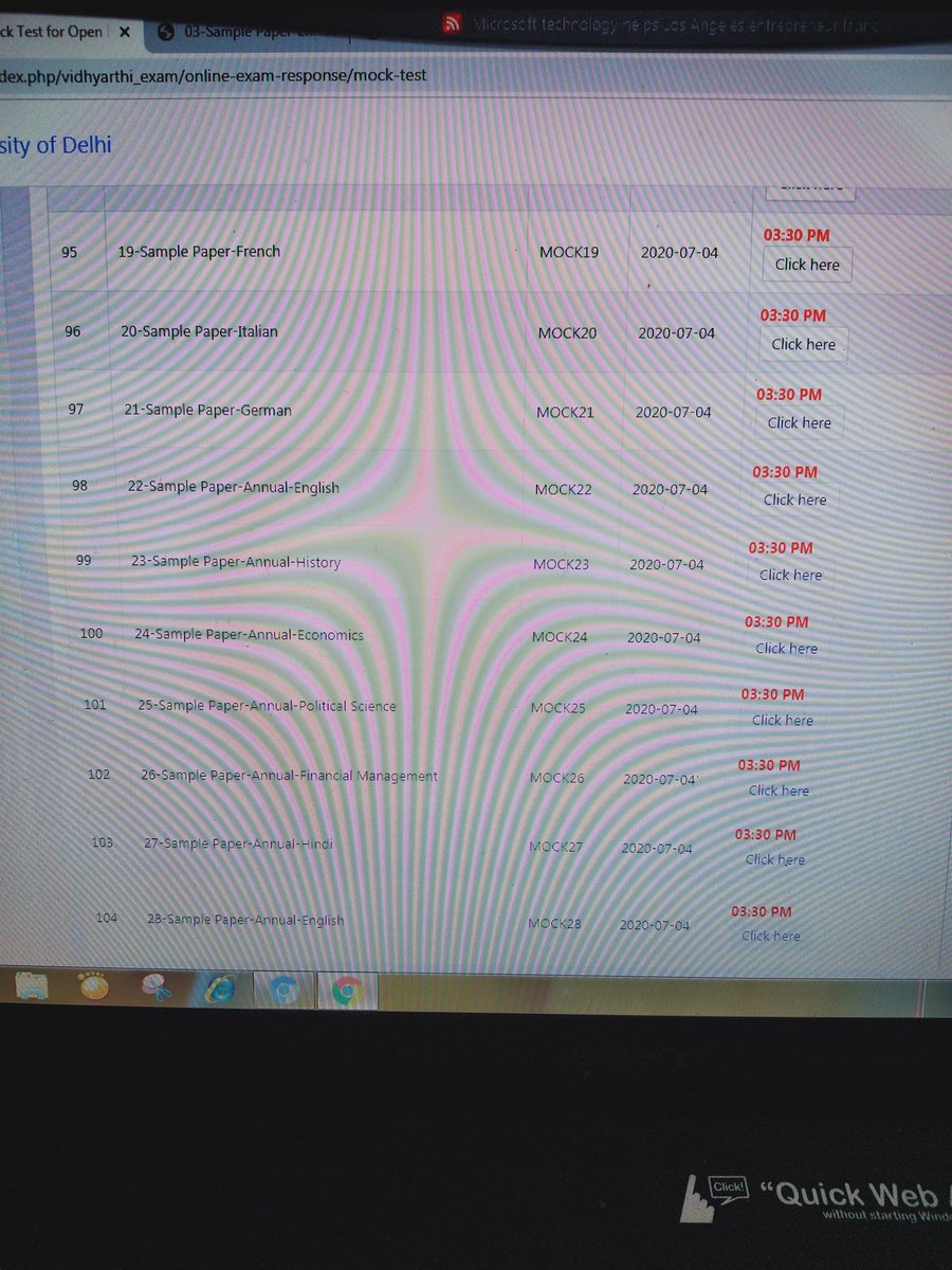 Muskan90868818's tweet photo. #DUAgainstOnlineExams
They've uploaded mock test paper without any unique paper code whenever I open any English paper ,paper frm B.A program opens .It took 1hr to open right question paper. I couldn't get time to write answer . 
#ScrapOBE 
#DrRPNishank https://t.co/niRuioissc