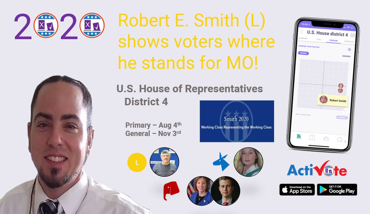 ActiVoteUS's tweet image. Robert Smith shows transparency with Missouri voters! #mopol #plotyourpolitics #moleg #MOVotes #vote2020

See how you align with @Running2020!
📱 bit.ly/startActiVote

Ballot @LynzforCongress, @VickyH4Congress