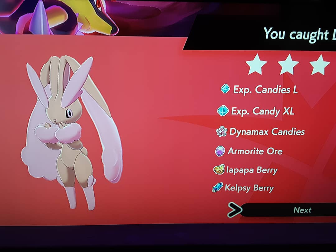 Fr0stym3nAdv's tweet photo. So caught this shiny lopunny from a raid and not sure if I should keep it or not do to it not being my raid and it having 6IVs. Is there any way of telling if this pokemon is legit?
#pokemonSwSh #PokemonSwordShield #shinypokemon #maxraidbattle https://t.co/BQk2FYJbwh