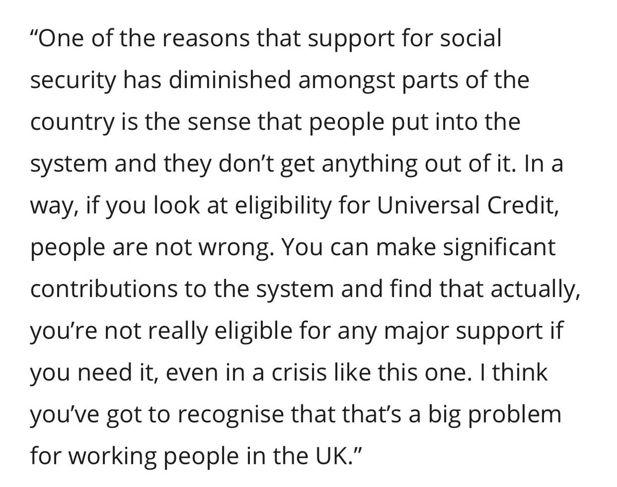 Then we have Jonny Reynolds, whose bizarre narrativising of welfare as some sort of zero sum game that should require means testing didn't exactly scream competence:
